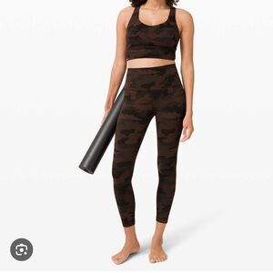 Lululemon Heritage Camo Wunder Train legging